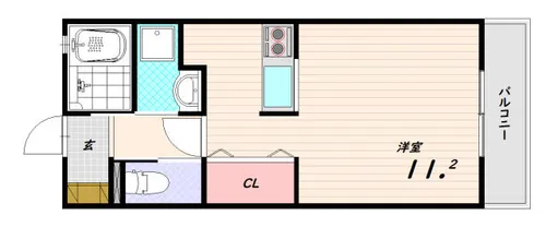 ジュネスブレジオ鷹取【1階】の間取り