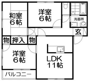 フォレストM【1階】の間取り