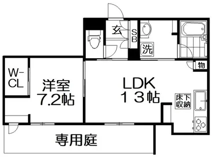 シャーメゾン レソール【1階】の間取り