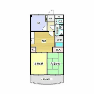 サンルート23【202号室】の間取り