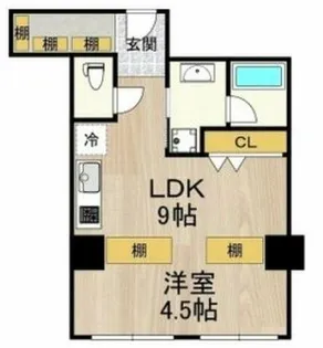 ラクメンビル【4階】の間取り