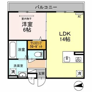 サウスメゾンジャスミン【2階】の間取り