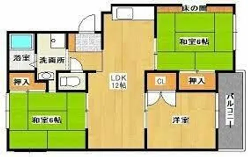 グランドゥール鳳【3階】の間取り