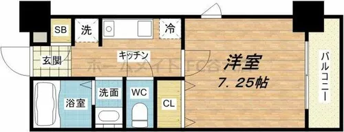 ジュネス今里【4階】の間取り