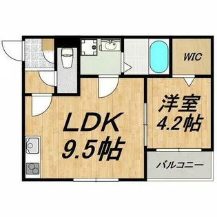 LECOCON中川【2階】の間取り