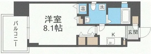 グラマシー京橋【6階】の間取り