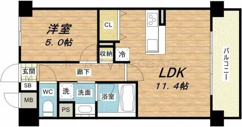 サンクレスト【3階】の間取り