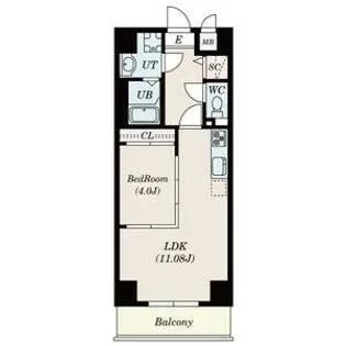 S-FORT古出来fiore【4階】の間取り
