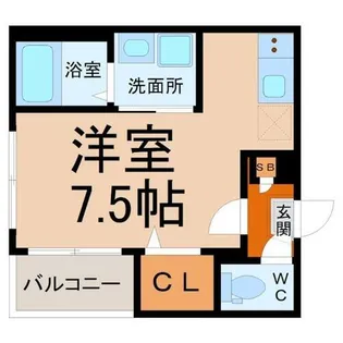 ハーモニーテラス栄生Ⅲ【3階】の間取り