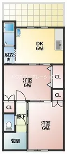グリーンルーム武庫之荘1【1階】の間取り