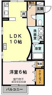 ヒルサイドレジデンス【1階】の間取り