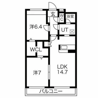 プレシャス大高台【3階】の間取り