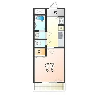 シャンティー泉佐野【2階】の間取り