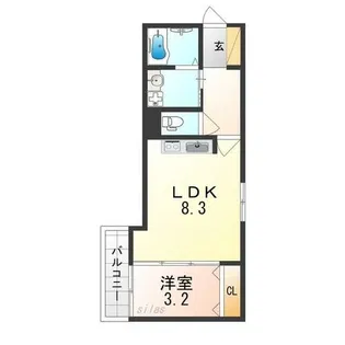 Smith堺【1階】の間取り