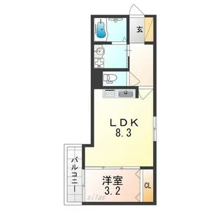 Smith堺【2階】の間取り