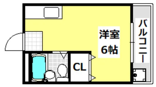 新和ハイツ【3階】の間取り