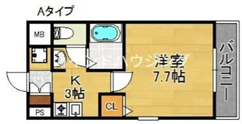 M’PLAZA住吉公園壱番館【2階】の間取り