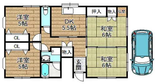 サンライフ【1階】の間取り