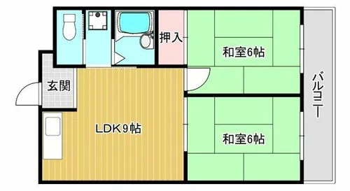桂マンション【3階】の間取り