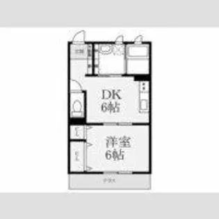 エステートフジ【1階】の間取り