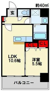 F・STAGE折尾【2階】の間取り