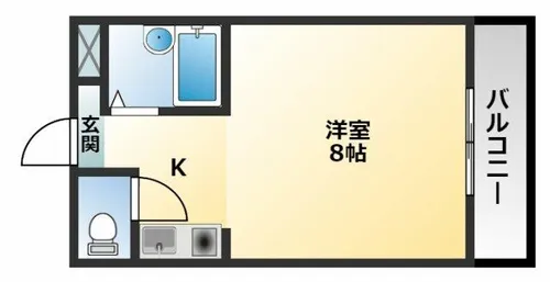 春日町西田マンション【303号室】の間取り