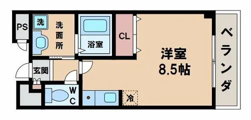 ドミールアプリコット【1階】の間取り