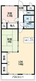 ネオグランデ21【102号室】の間取り