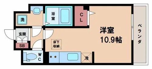 カルチェラタン【1階】の間取り