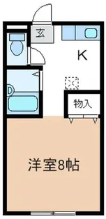 コーポヤスエ【106号室】の間取り