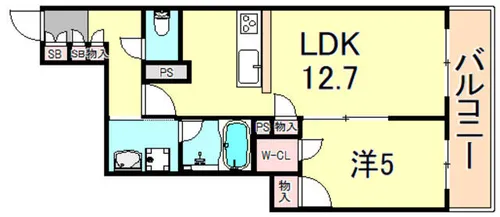 アルコイリス【1階】の間取り