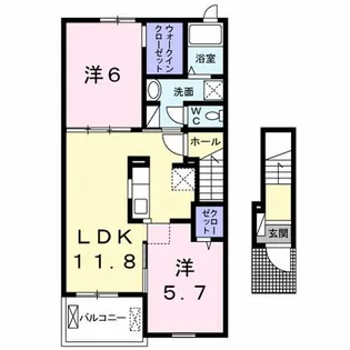 アルカディア【2階】の間取り
