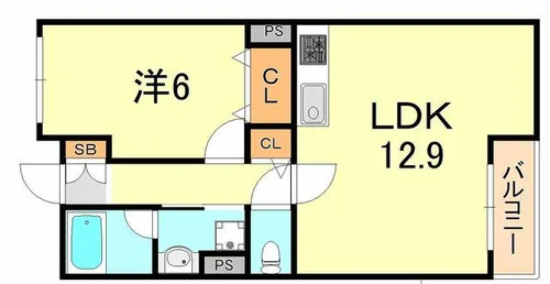 ヴィラージュウィン【4階】の間取り