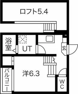アーバンテラス浮島町【2階】の間取り