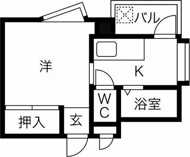 堀田中駒ビル【5階】の間取り