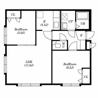 瀬比亜館太平【1階】の間取り