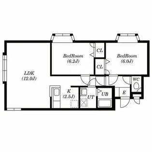 瀬比亜館太平【1階】の間取り
