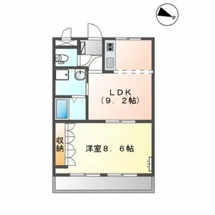 アクシルコート協和【1階】の間取り