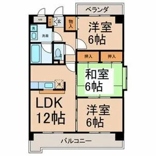 シェモワM【4階】の間取り