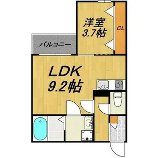 LECOCON天白【3階】の間取り