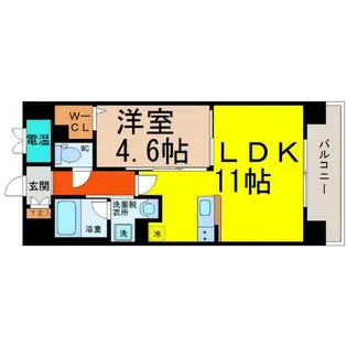 Naviglio Palazzo(ナヴィリオパラッツォ)【9階】の間取り