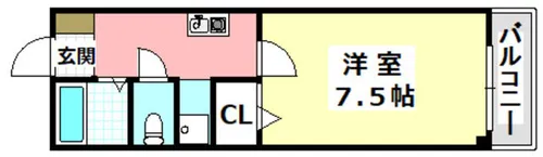 ラフィーネ筒井【2階】の間取り