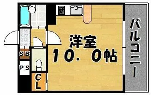 ベルム大濠公園【4階】の間取り