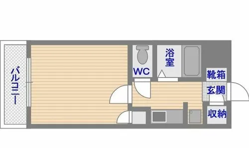 ソシアル六本松【405号室】の間取り