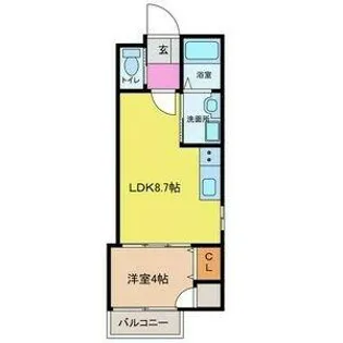 ココパイン【1階】の間取り