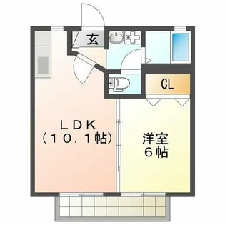 グリーンステージ椿【2階】の間取り