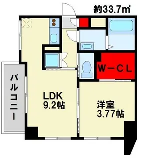 アクア葛原【5階】の間取り