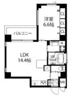 B-PROUD天満橋【3階】の間取り