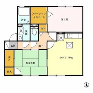 セジュール小森野Ⅱ A棟【202号室】の間取り