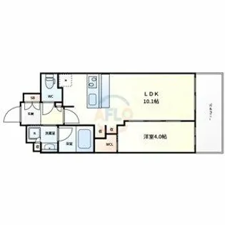 コンフォリア・リヴ北浜淡路町【7階】の間取り